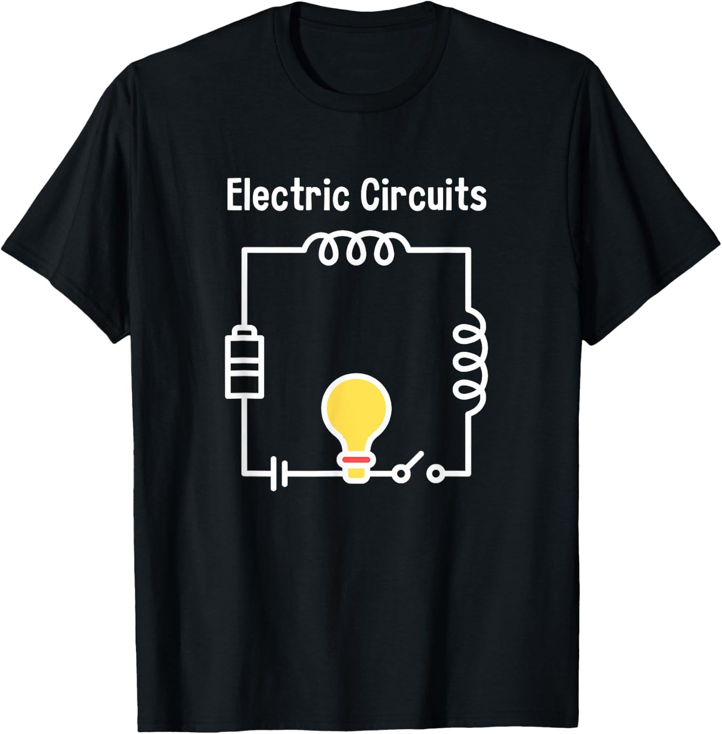 Electric Circuits Electrical Engineer Cute Gifts T-Shirt - T-Shirt | Black