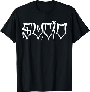 Sucio, Sucio in Graffiti Style, Sucio T-Shirt - T-Shirt | Black
