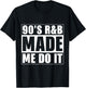R&B Artist girls Vintage 90 s r and b graphic T-Shirt - T-Shirt | Black