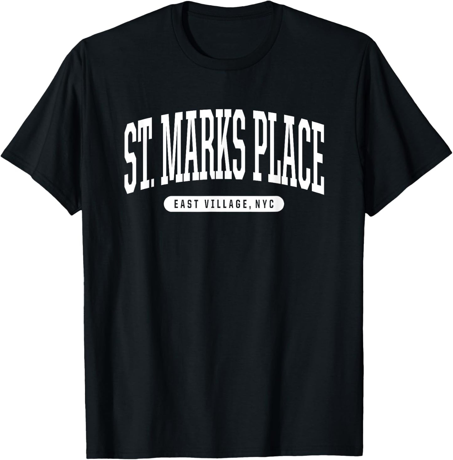 NYC Borough St. Marks Place East Village New York City T-Shirt - T-Shirt | Black