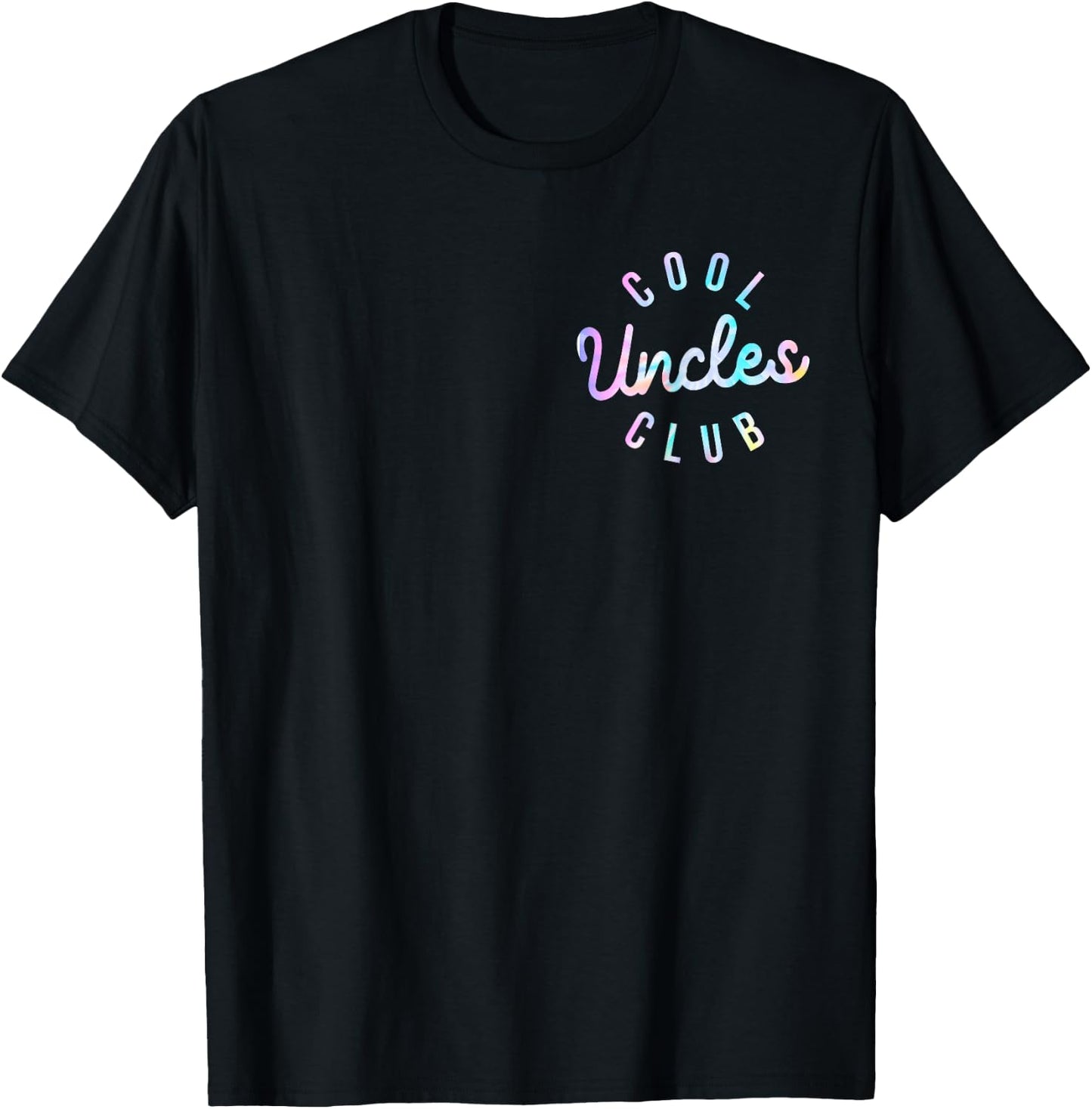 Tie Dye Funny Dad Uncle Father's Day Pocket Cool Uncles Club T-Shirt - T-Shirt | Black