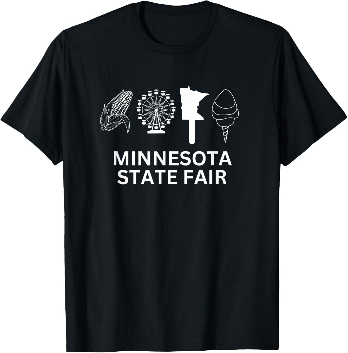 Minnesota State Fair Food T-Shirt - T-Shirt | Black