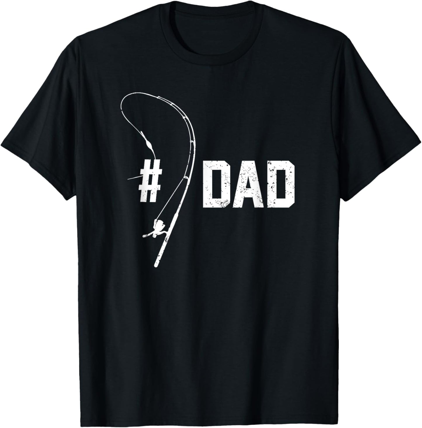 Number One #1 Dad Fishing Reel Equipment T-Shirt - T-Shirt | Black