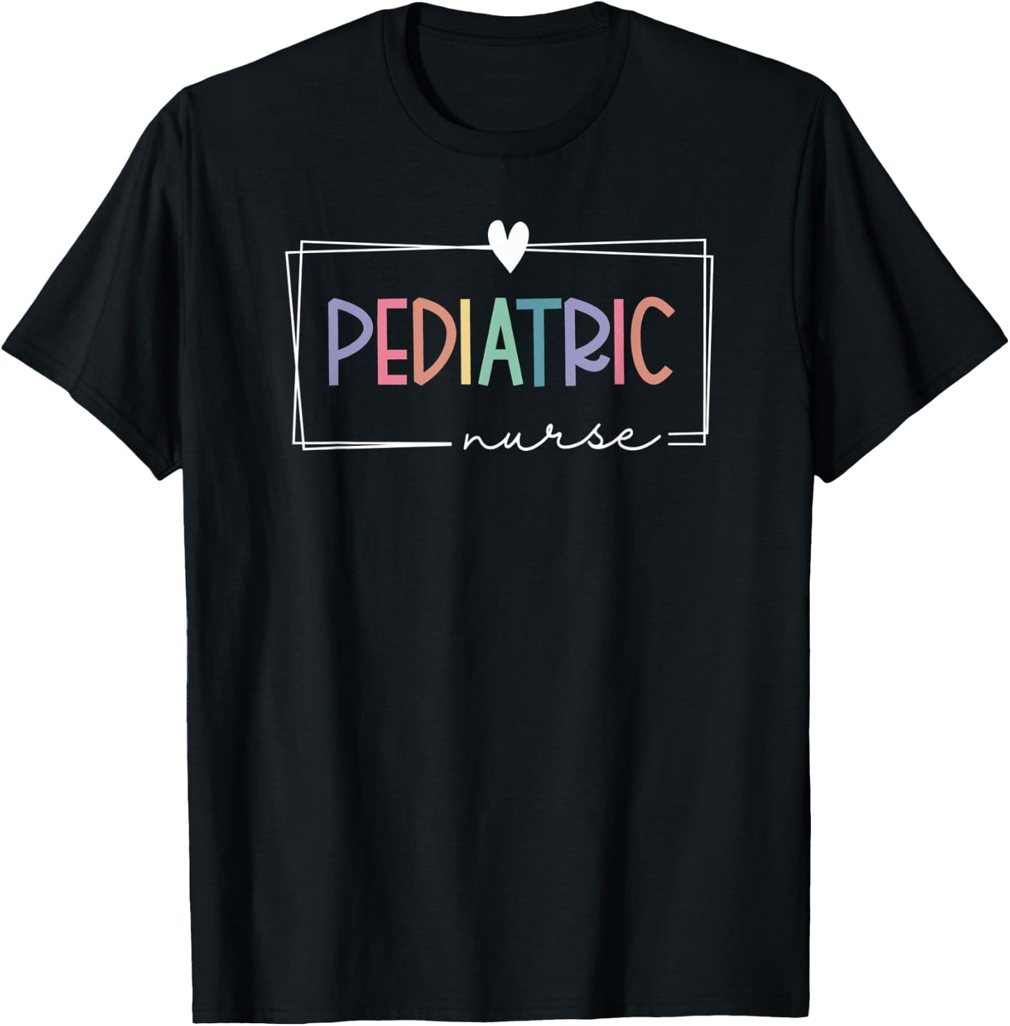 Cute Pediatric Nurse RN PEDS Nurse Practitioner Nursing T-Shirt - T-Shirt | Black