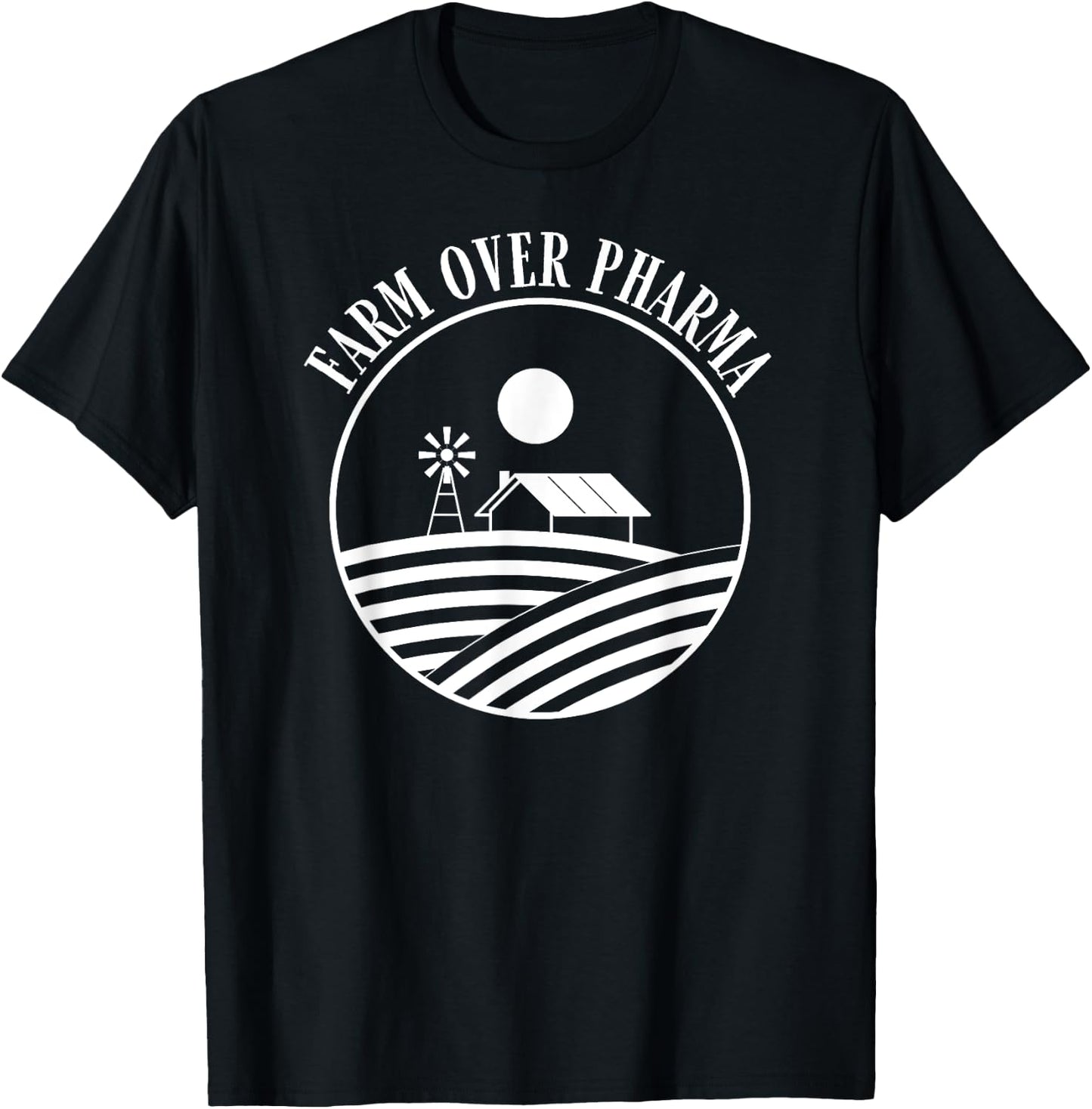 Farm Over Pharma , Small, Black T-Shirt - T-Shirt | Black