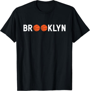 Brooklyn Basketball Sport Game Player Coach Fans Players T-Shirt - T-Shirt | Black