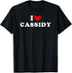 I Love Cassidy, I Heart Cassidy T-Shirt - T-Shirt | Black