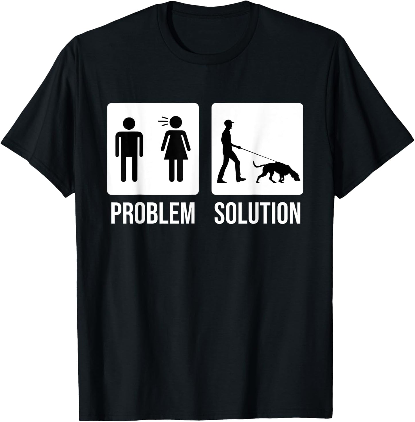 Mantrailing Mantrailer Tracking dog T-Shirt - T-Shirt | Black