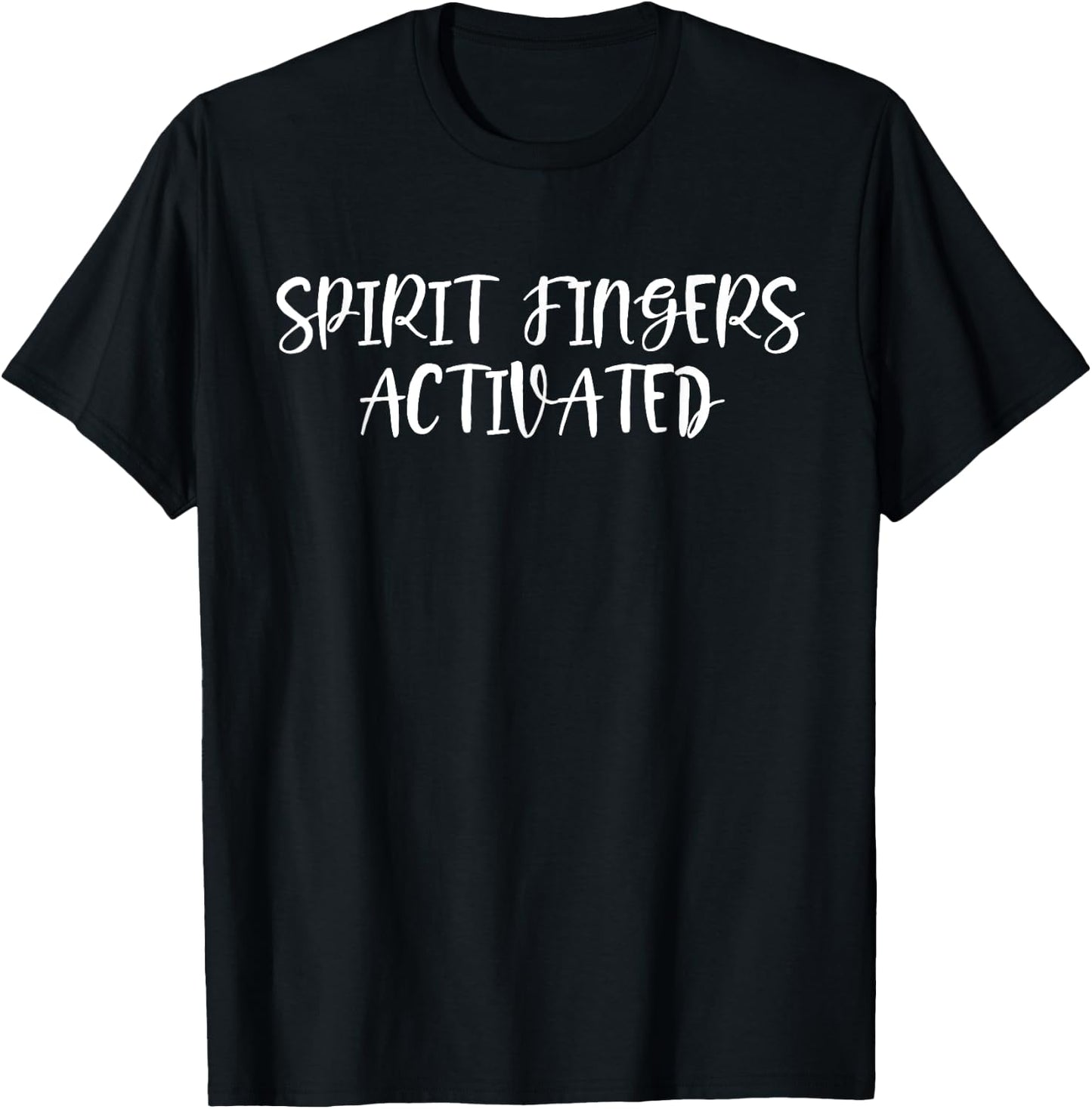 Spirit Fingers Activated: Cheerleader's Secret Weapon T-Shirt - T-Shirt | Black