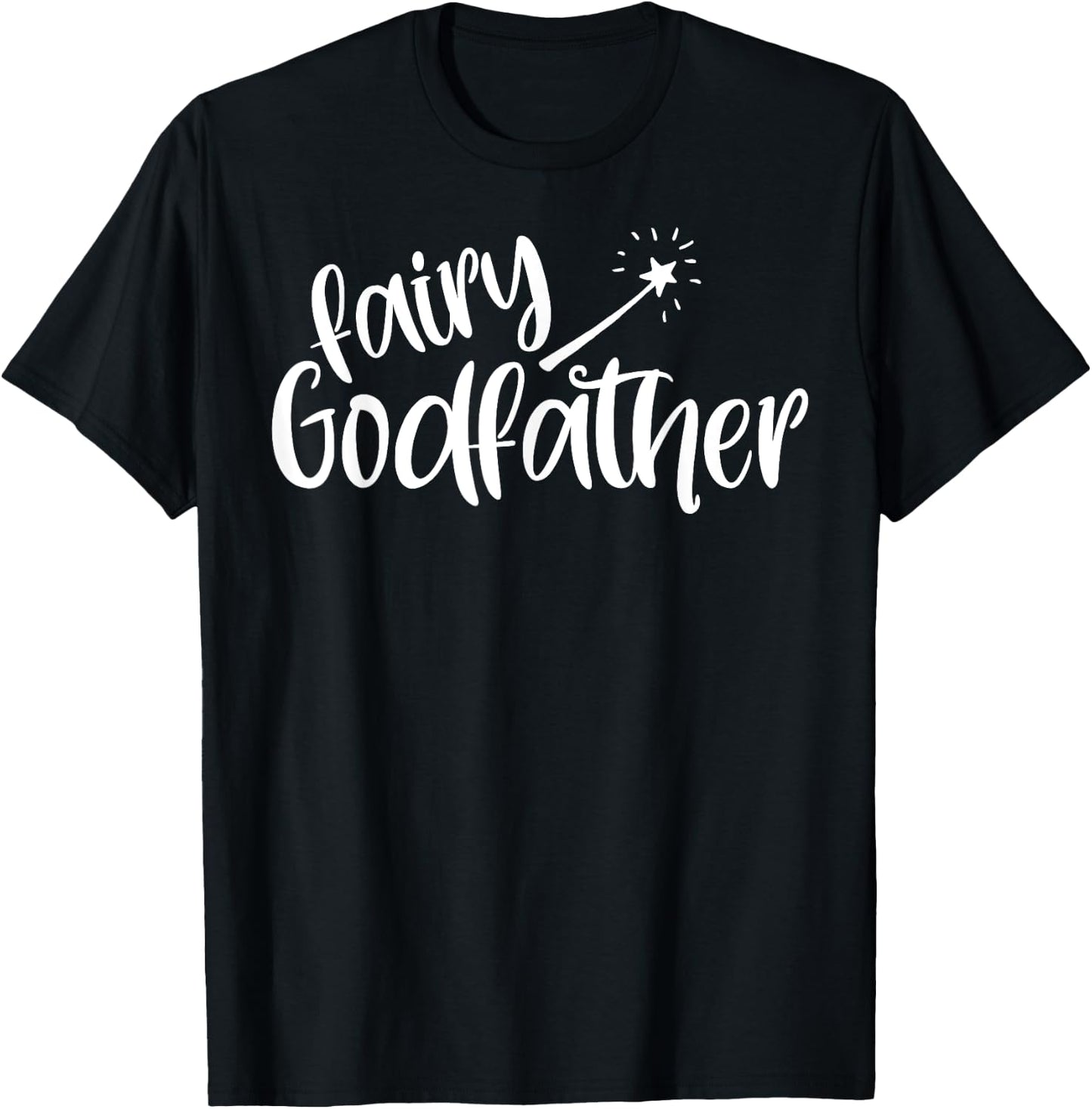Funny godfather cool uncle fairy godfather best godparent T-Shirt - T-Shirt | Black