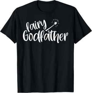 Funny godfather cool uncle fairy godfather best godparent T-Shirt - T-Shirt | Black