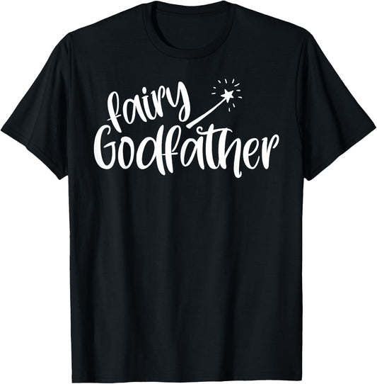 Funny godfather cool uncle fairy godfather best godparent T-Shirt - T-Shirt | Black
