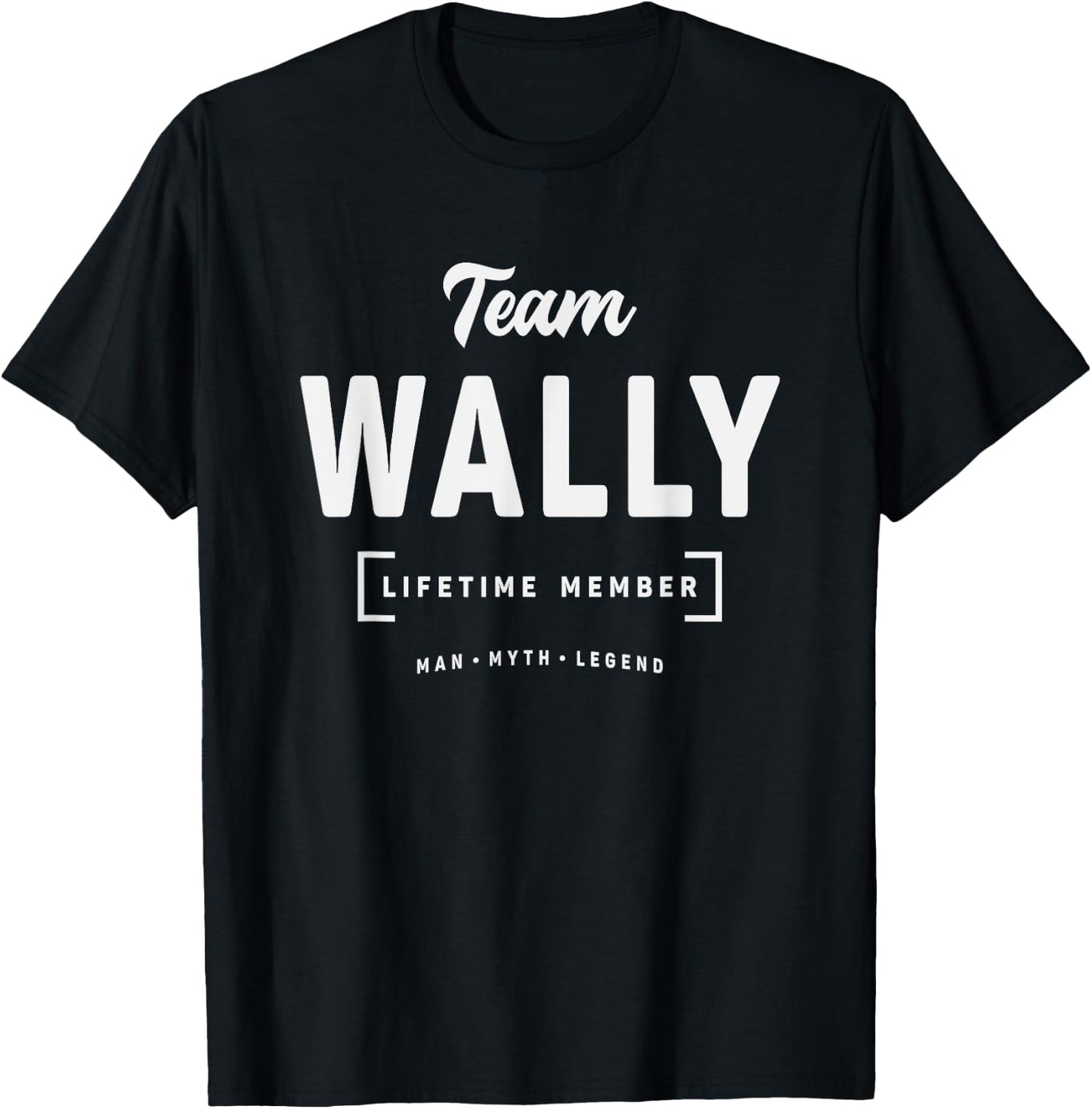 Team Wally Lifetime Member Funny Name Wally T-Shirt - T-Shirt | Black