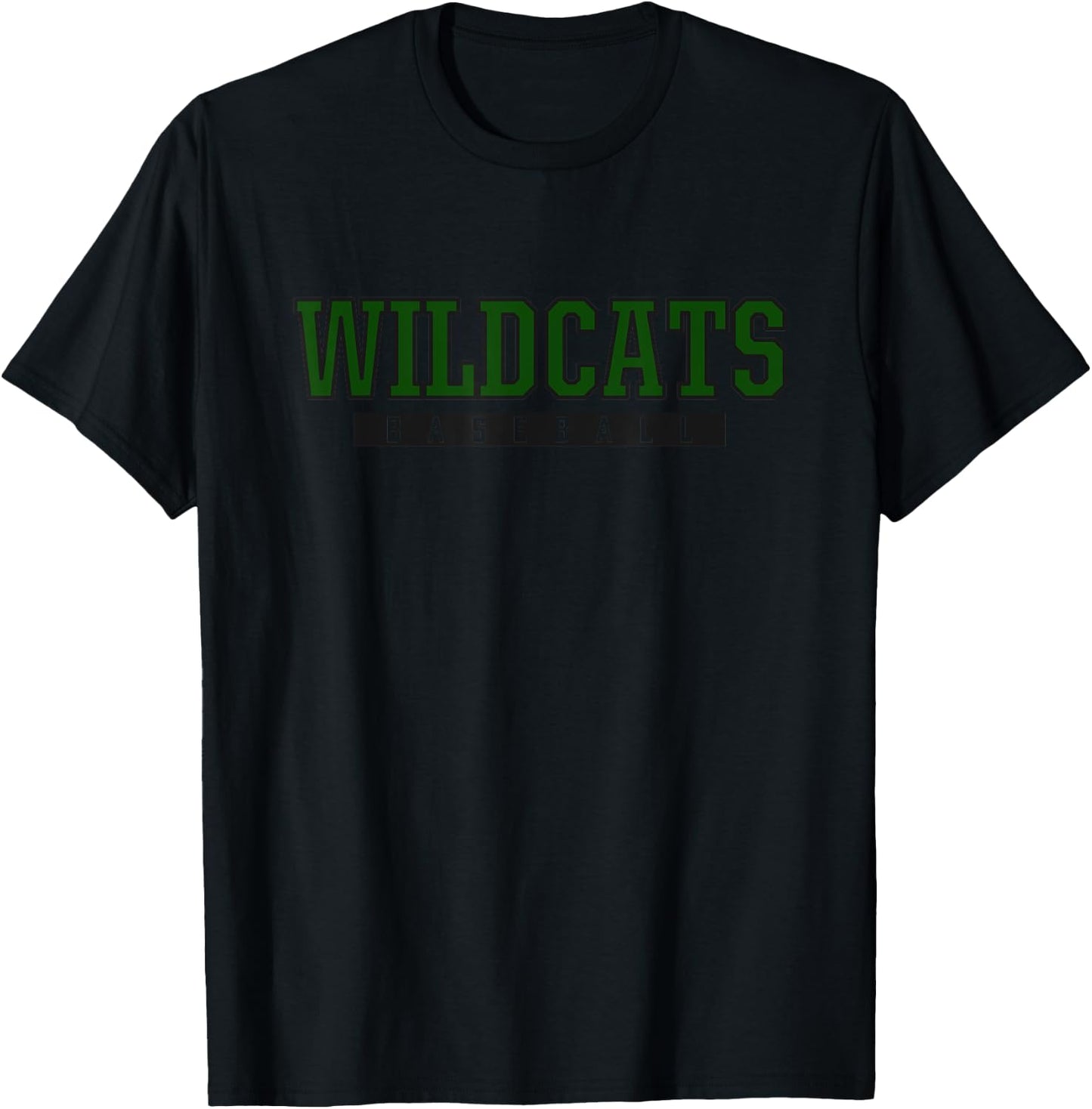 Millard West Wildcats Baseball T-Shirt - T-Shirt | Black
