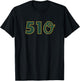 510 The Bay Area Oakland Baseball T-Shirt - T-Shirt | Black