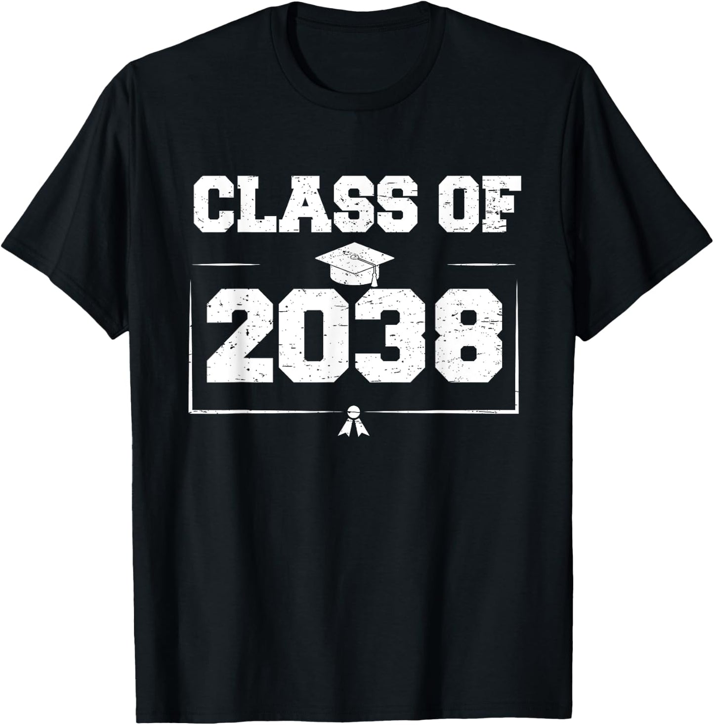 Class of 2038 Grow With Me Back to School Graduation 2038 T-Shirt - T-Shirt | Black