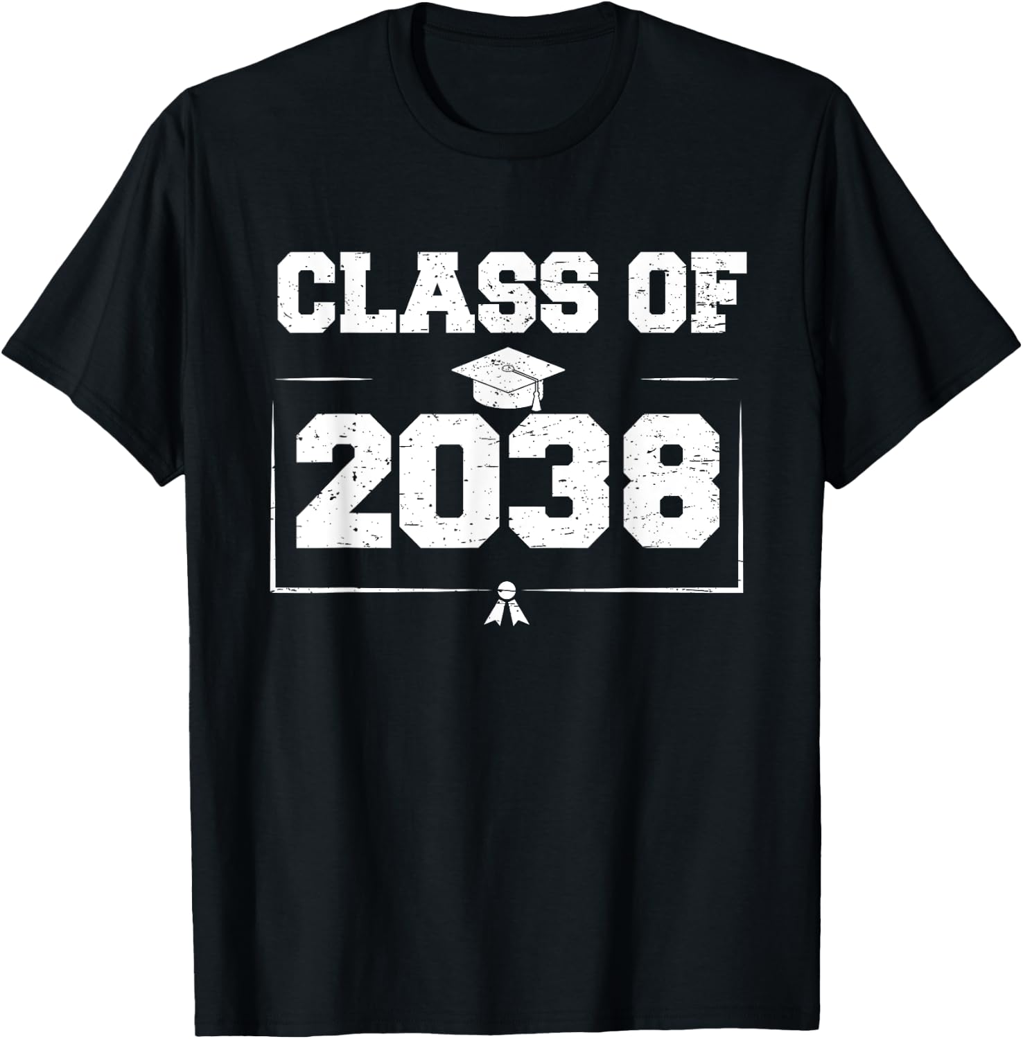 Class of 2038 Grow With Me Back to School Graduation 2038 T-Shirt - T-Shirt | Black