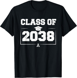 Class of 2038 Grow With Me Back to School Graduation 2038 T-Shirt - T-Shirt | Black