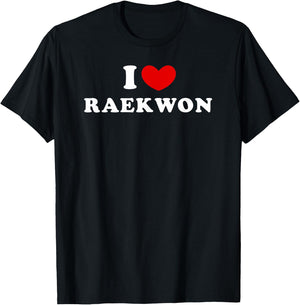 I Love Raekwon, I Heart Raekwon T-Shirt - T-Shirt | Black