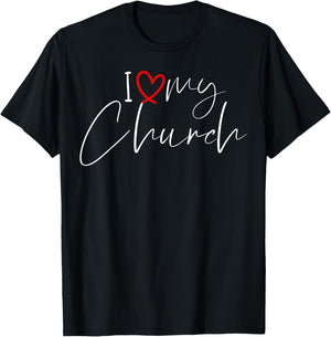 I Love My Church - Pastor Appreciation - Pastor Yout Pastor T-Shirt - T-Shirt | Black
