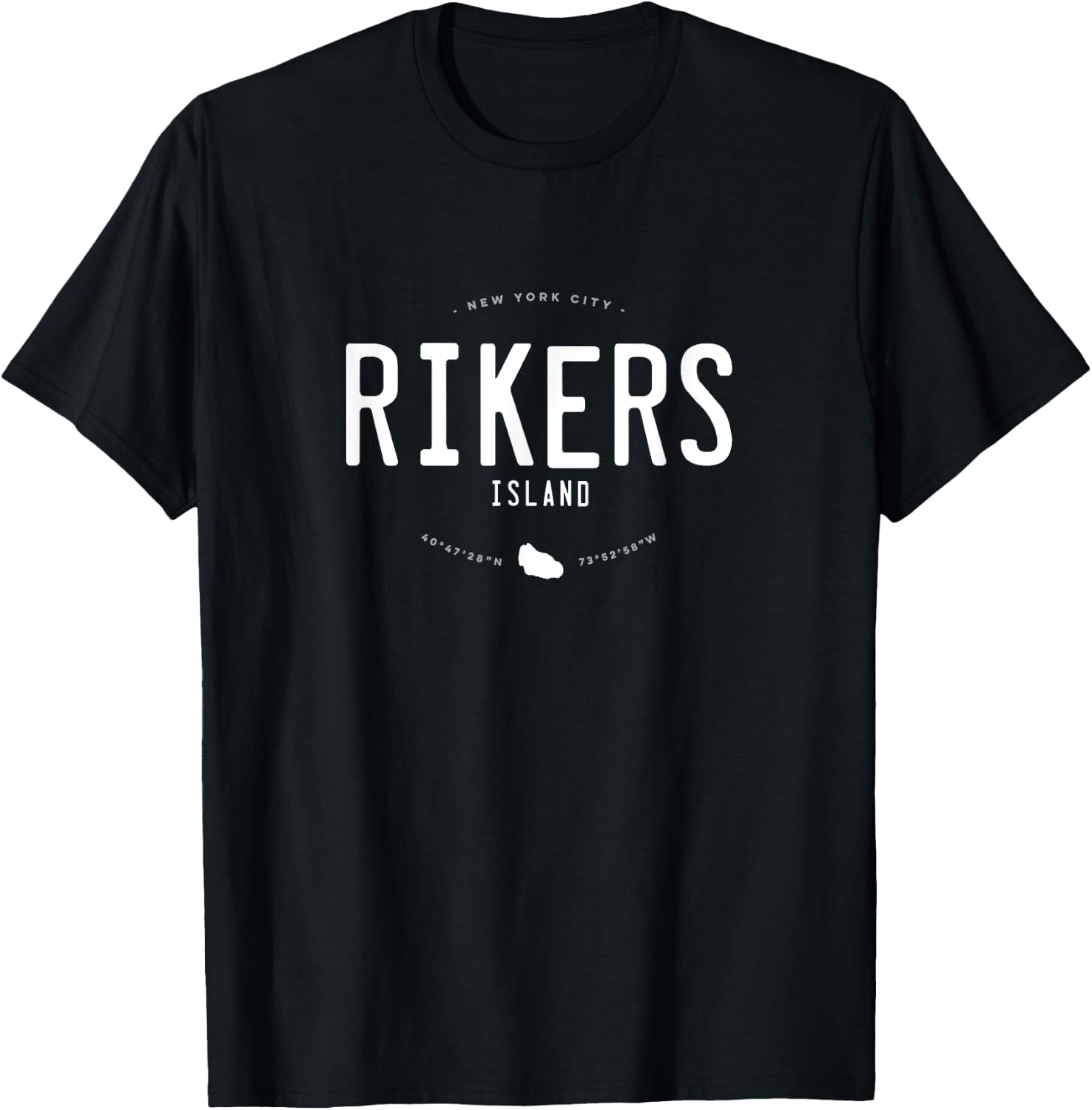Rikers Island NYC T-Shirt - T-Shirt | Black
