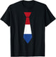 Netherlands Flag Tie Cute Dutch Boys Matching Family T-Shirt - T-Shirt | Black