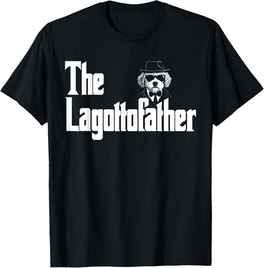 The LagottoFather Funny Lagotto Romagnolo Dog Dad Shirt Men T-Shirt - T-Shirt | Black