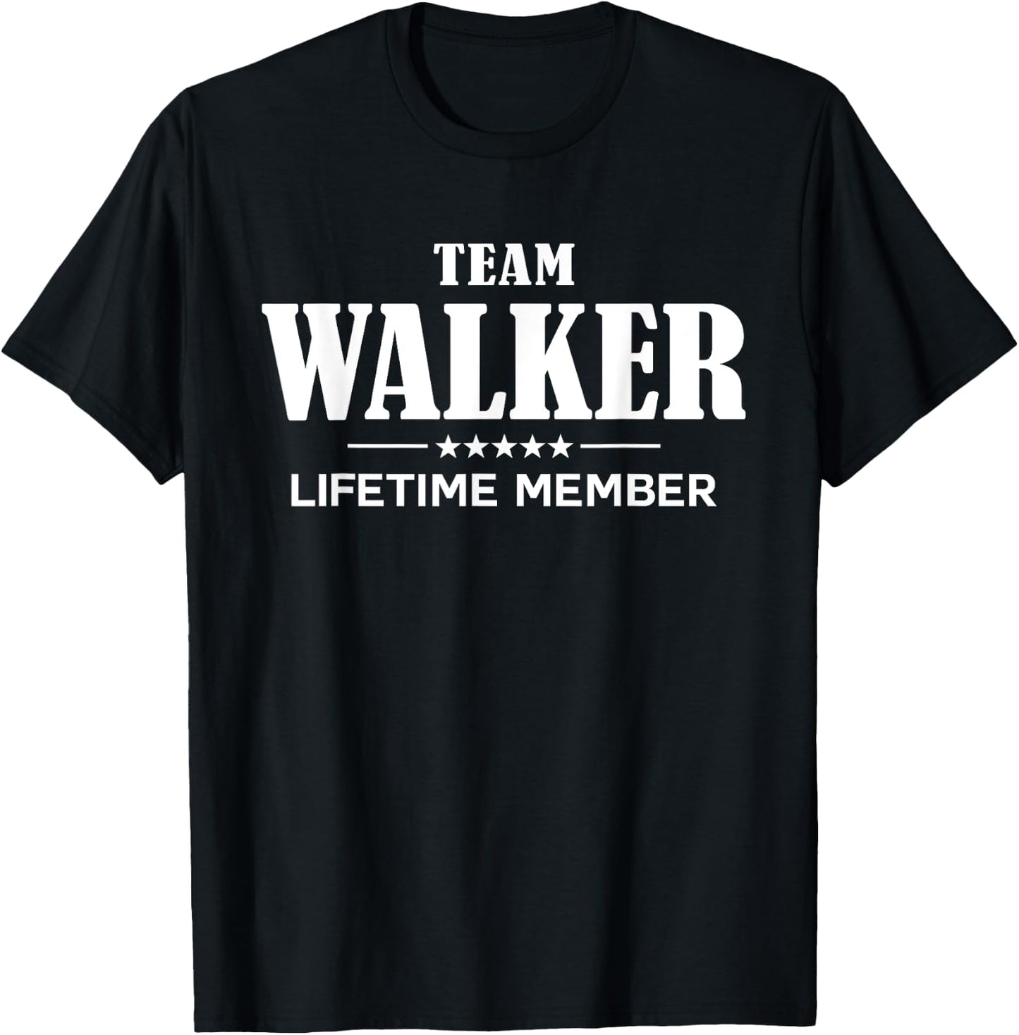 Team WALKER Lifetime Member WALKER Family T-Shirt - T-Shirt | Black