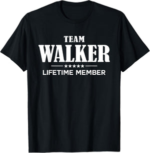 Team WALKER Lifetime Member WALKER Family T-Shirt - T-Shirt | Black