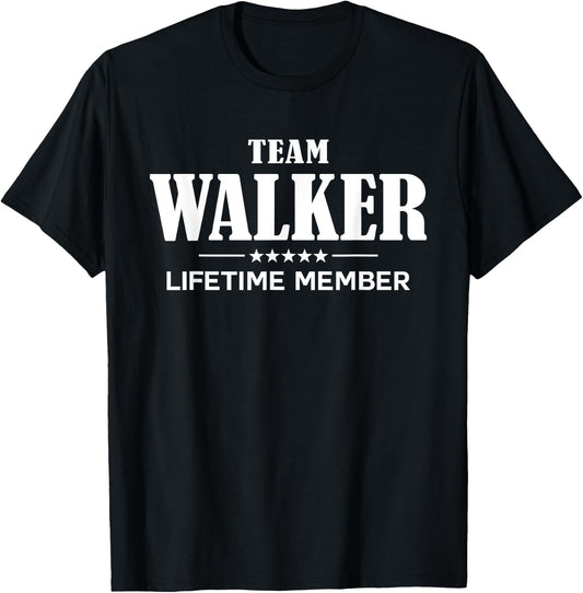 Team WALKER Lifetime Member WALKER Family T-Shirt - T-Shirt | Black