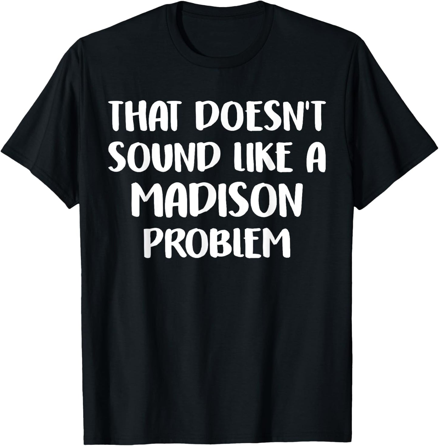 MADISON Personalized Cute Flower Girls MADISON Name T-Shirt - T-Shirt | Black