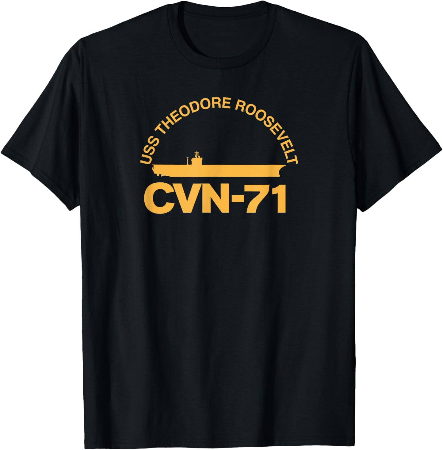 US Aircraft Carrier CVN-71 USS Theodore Roosevelt T-Shirt - T-Shirt | Black