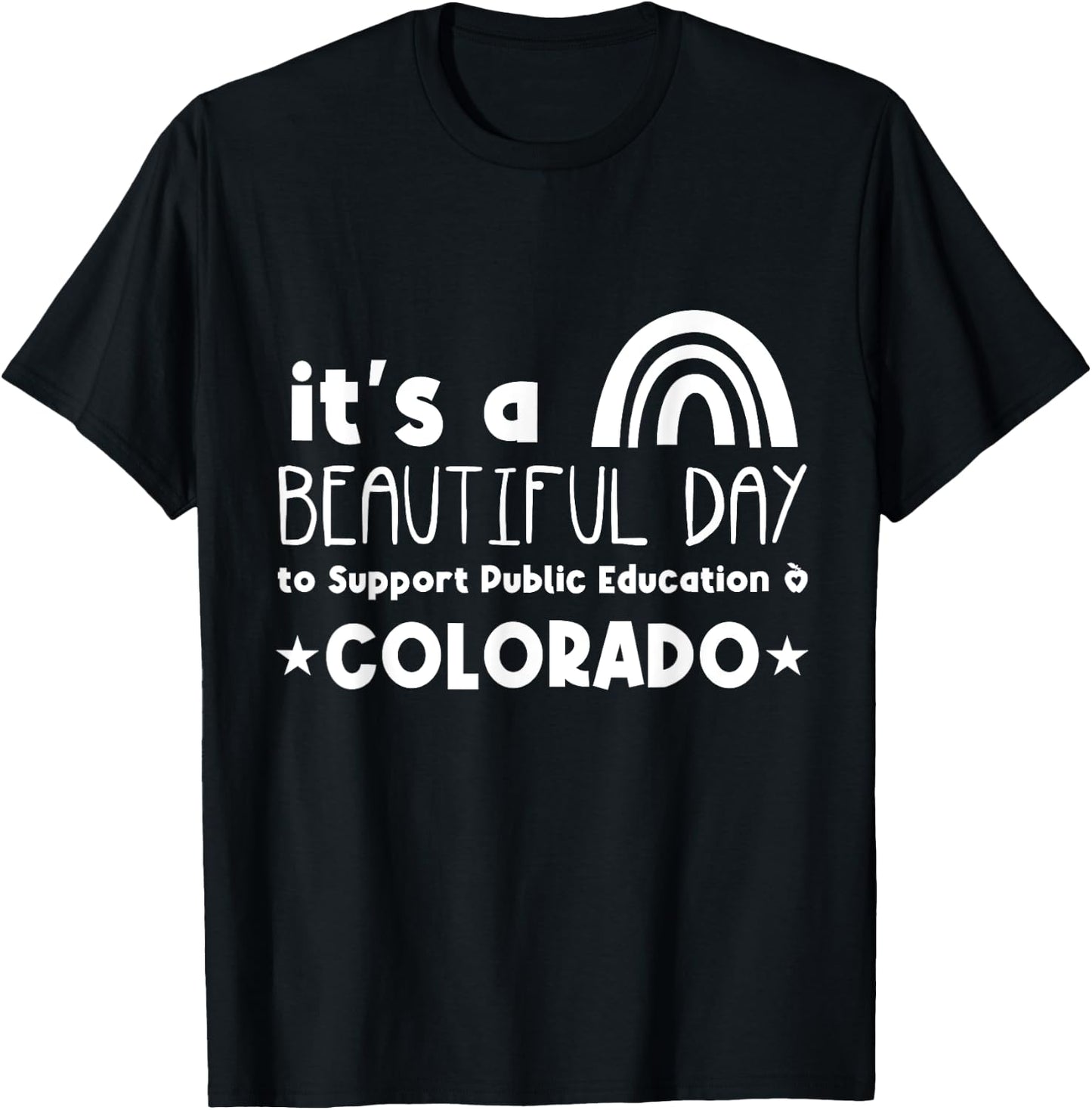 Support Public Education Teacher Red for Ed Colorado Women Kids T-Shirt - T-Shirt | Black