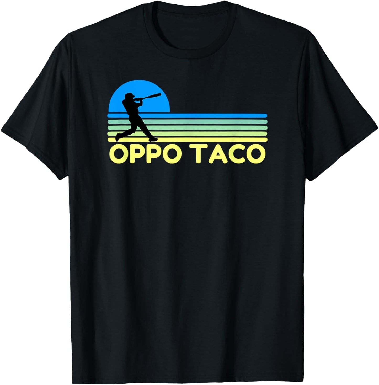Oppo Taco Baseball Funny Base Ball T-Shirt - T-Shirt | Black