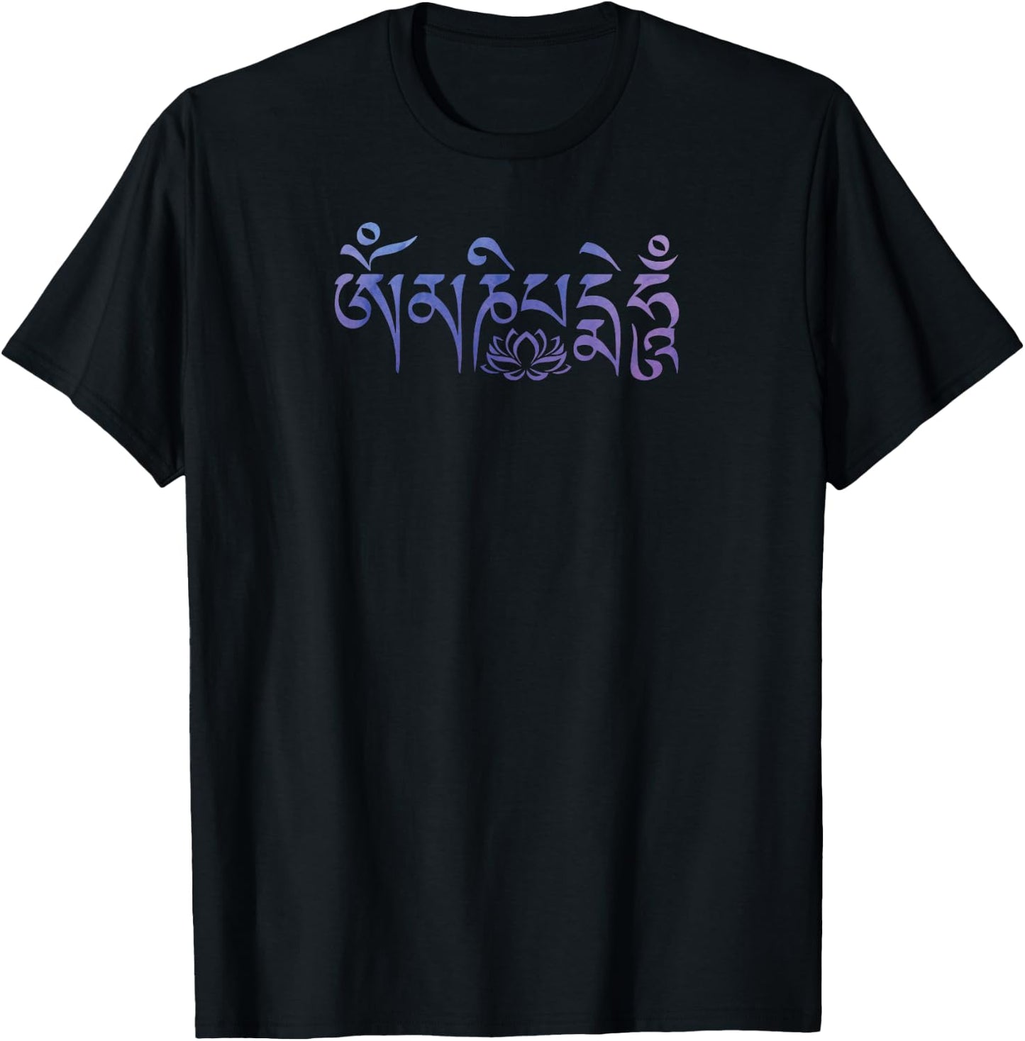 Om Mani Padme Hum T-Shirt - T-Shirt | Black