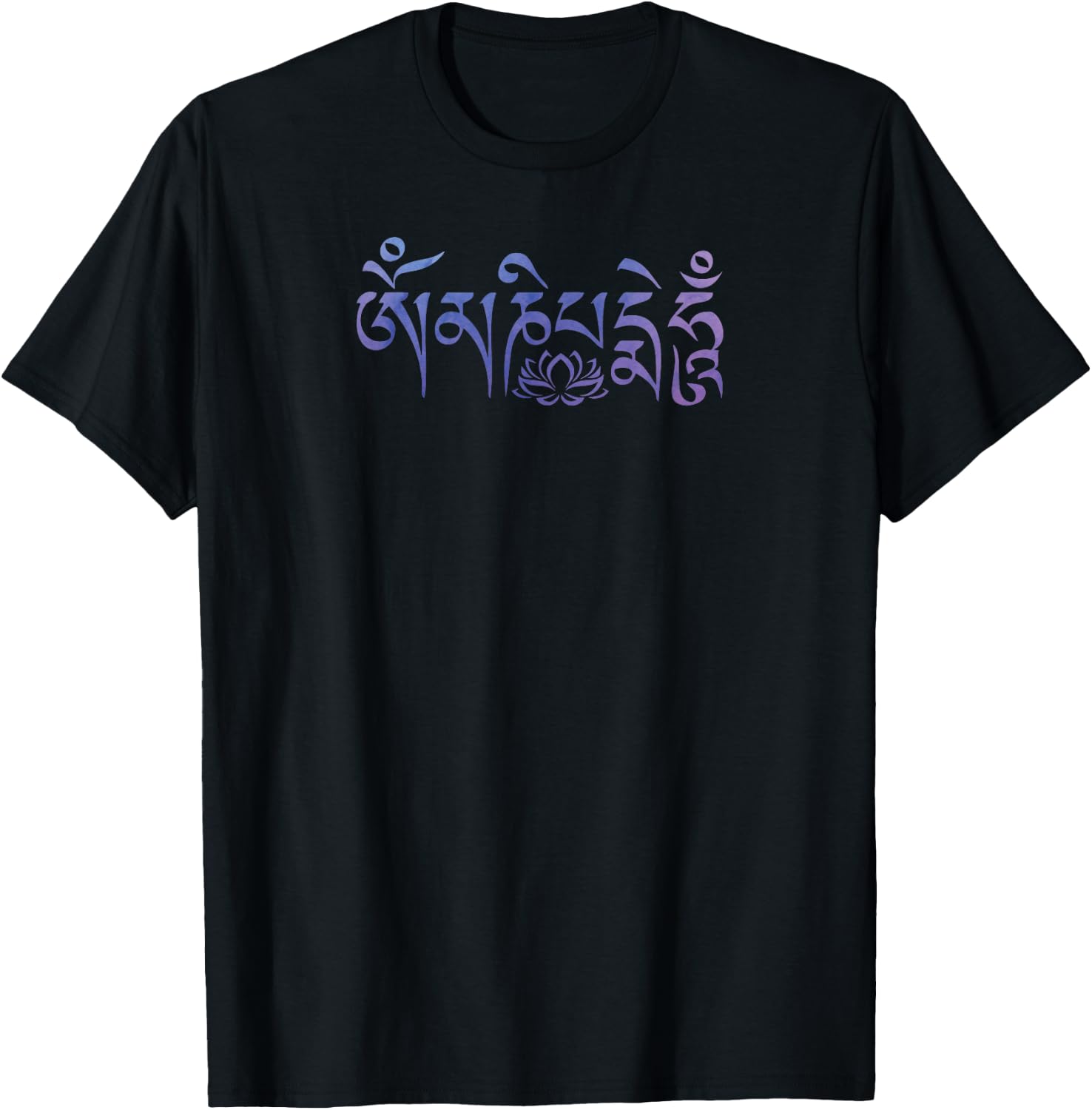 Om Mani Padme Hum T-Shirt - T-Shirt | Black