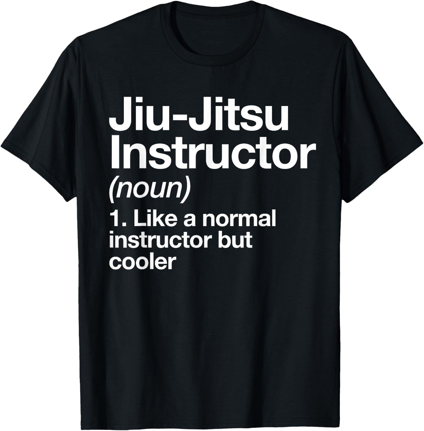 Jiu-Jitsu Instructor Funny Typography Gifts Women's Black Cotton Blend Short Sleeve T-Shirt - T-Shirt | Black