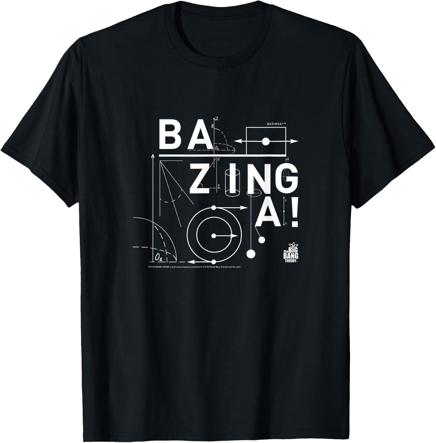 The Big Bang Theory Mathematical Bazinga! TV Show T-Shirt - T-Shirt | Black