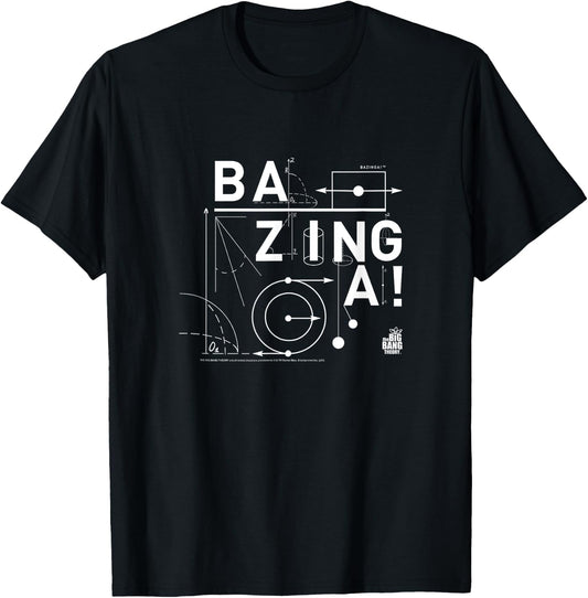 The Big Bang Theory Mathematical Bazinga! TV Show T-Shirt - T-Shirt | Black