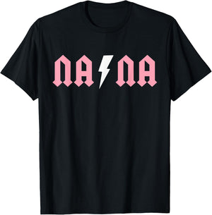 Rock n Roll Nana Birthday Rock Star Matching Family T-Shirt - T-Shirt | Black