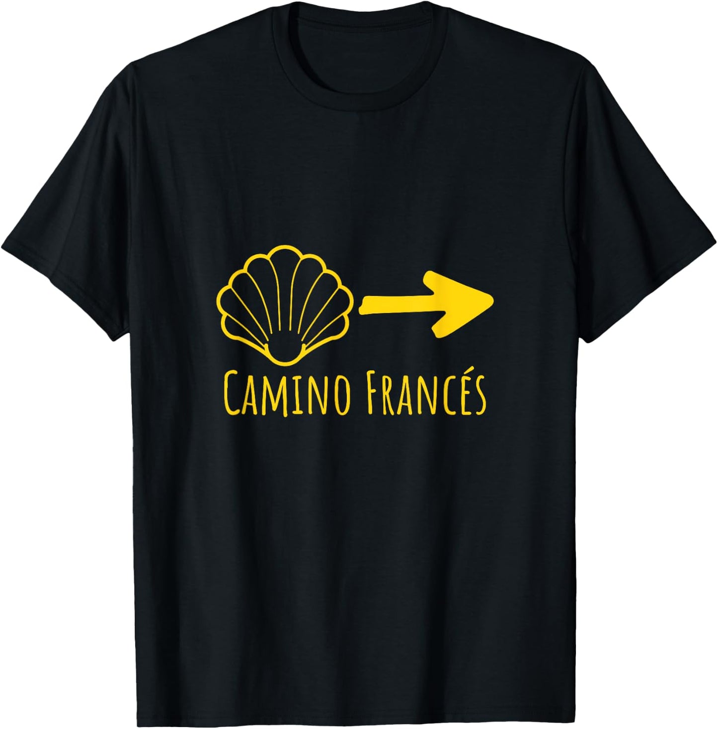 Buen Camino Frances El Santiago - Tops, & Accessories T-Shirt - T-Shirt | Black