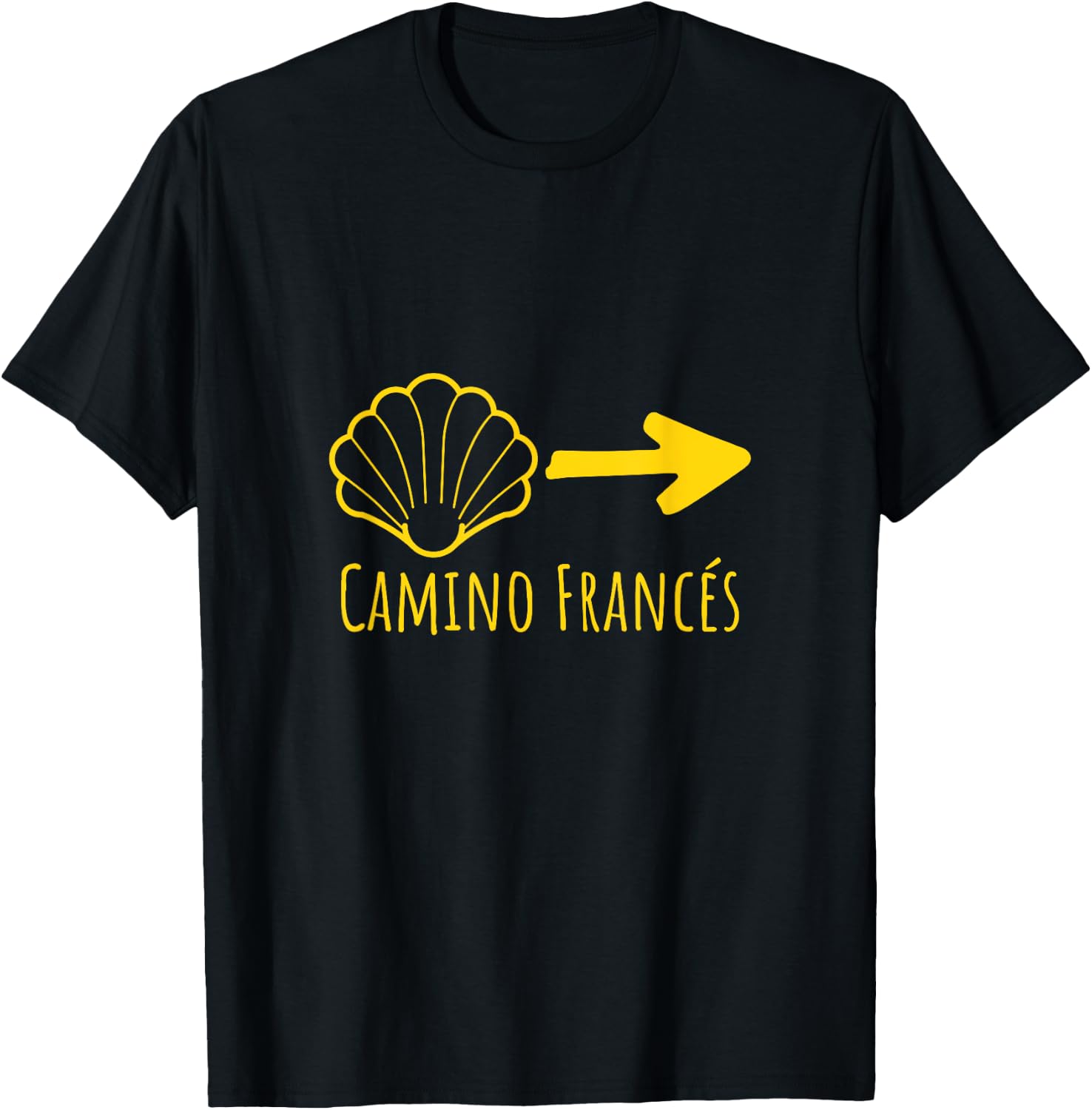 Buen Camino Frances El Santiago - Tops, & Accessories T-Shirt - T-Shirt | Black