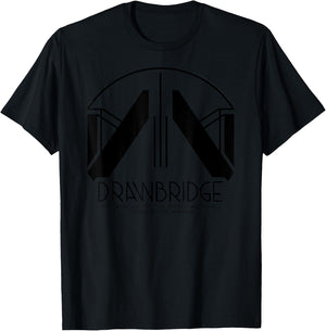 Drawbridge Logo Death Stranding Video Gaming Merch T-Shirt - T-Shirt | Black