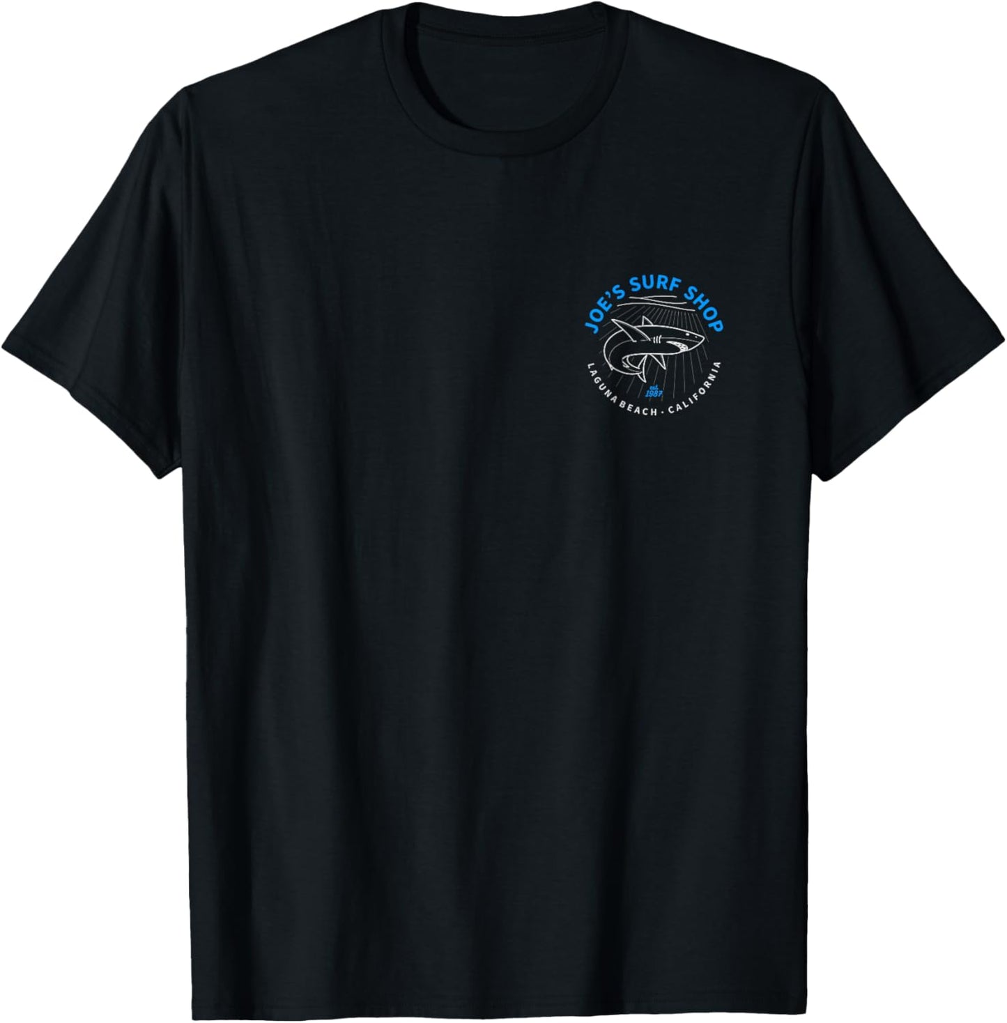 Joe's Surf Circling Shark Logo Graphic T-Shirt - T-Shirt | Black
