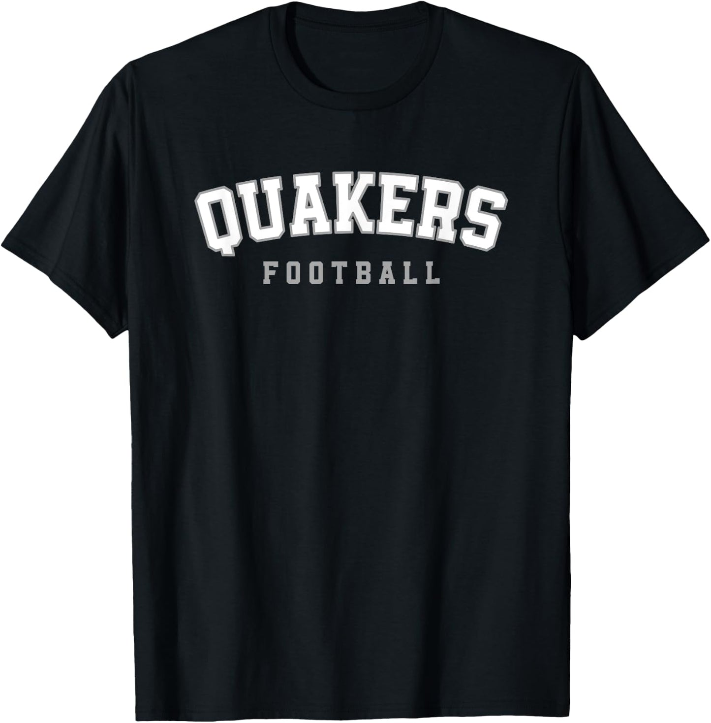 Quakers Plainfield Vertical Arch Football HS T-Shirt - T-Shirt | Black
