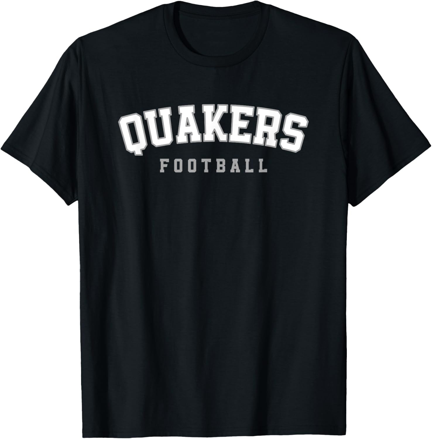 Quakers Plainfield Vertical Arch Football HS T-Shirt - T-Shirt | Black