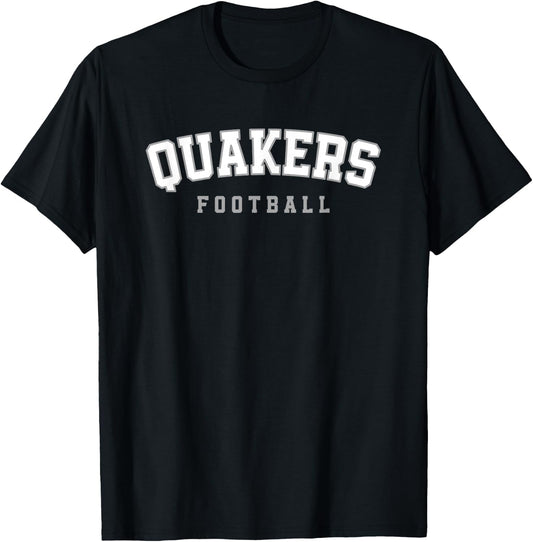 Quakers Plainfield Vertical Arch Football HS T-Shirt - T-Shirt | Black