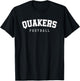 Quakers Plainfield Vertical Arch Football HS T-Shirt - T-Shirt | Black