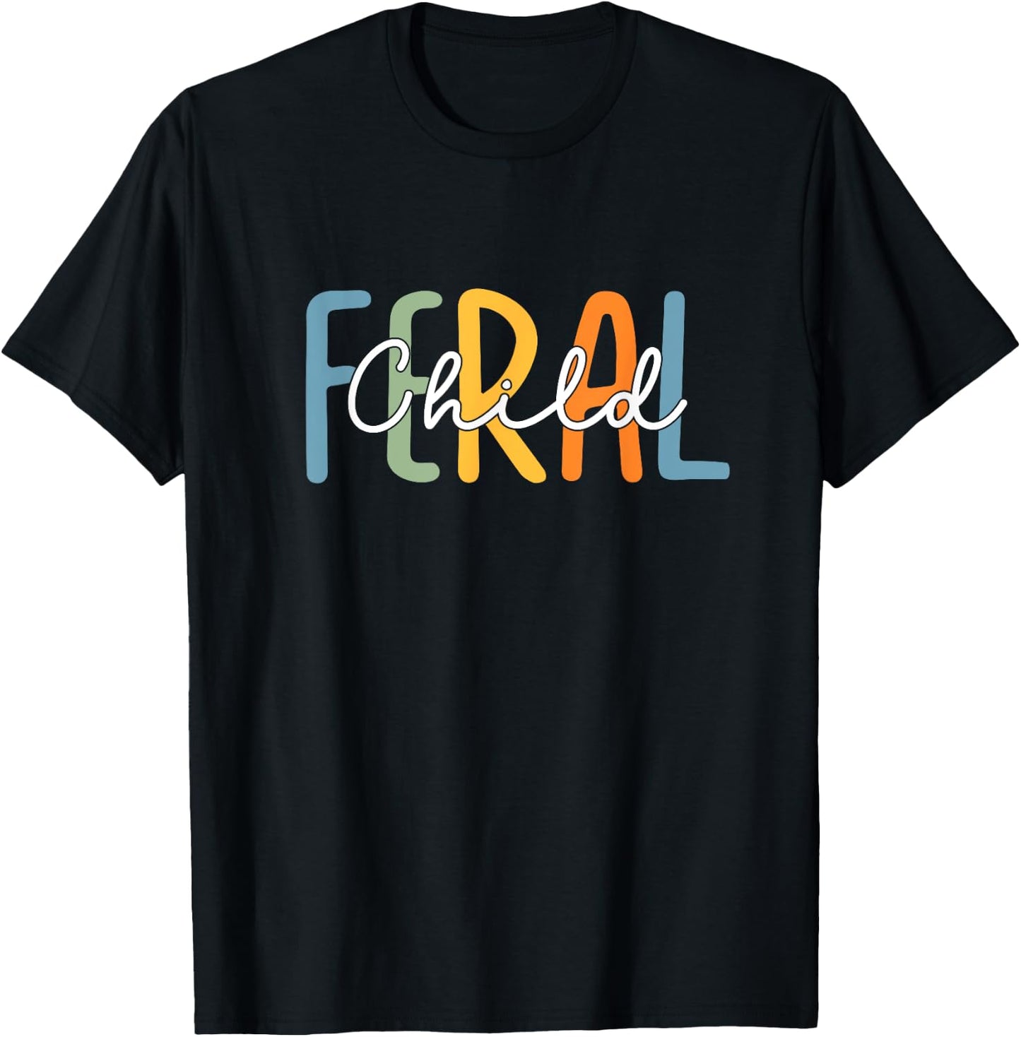 Vintage Feral Child Toddler Feral Girl Or Boy Flower Girl T-Shirt - T-Shirt | Black