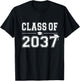 Class of 2037 Grow With Me First Day of School Graduation T-Shirt - T-Shirt | Black